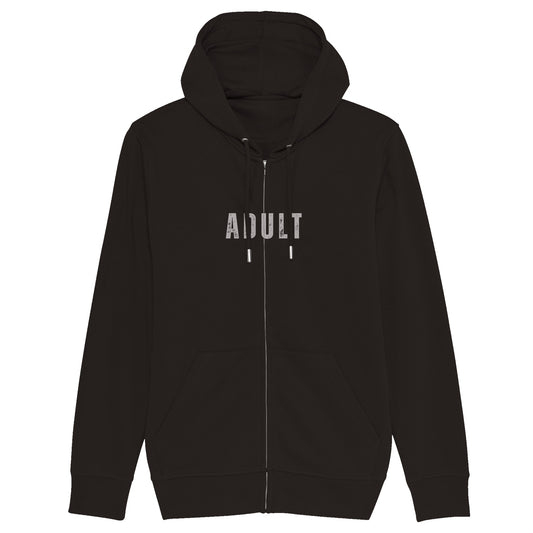 adult organic zip hoodie